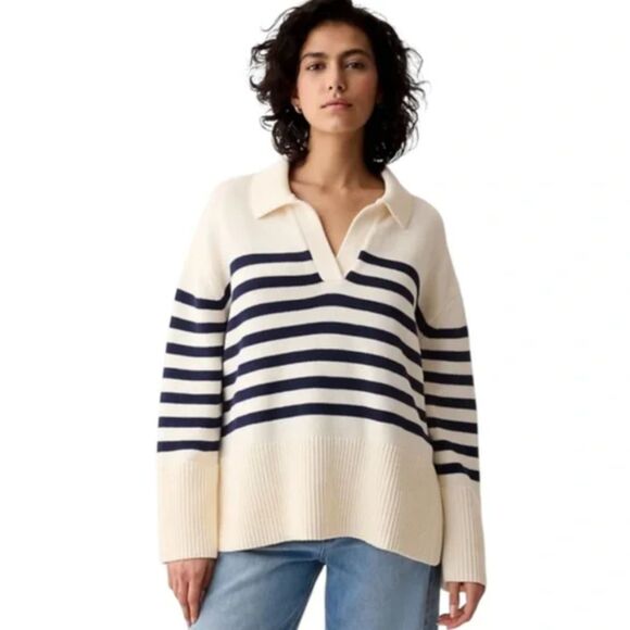 Gap Women's Striped V-Neck Sweater Size Large Casual & Stylish GUC - Picture 5 of 14